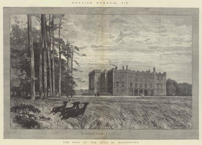 Kimbolton Kasteel, de Zetel van de Hertog van Manchester door Charles Auguste Loye